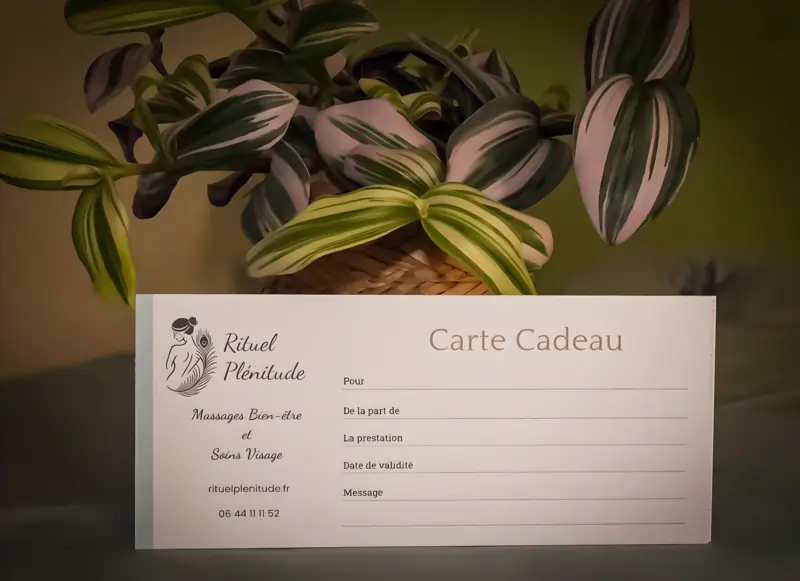 La carte cadeau Rituel Plénitude